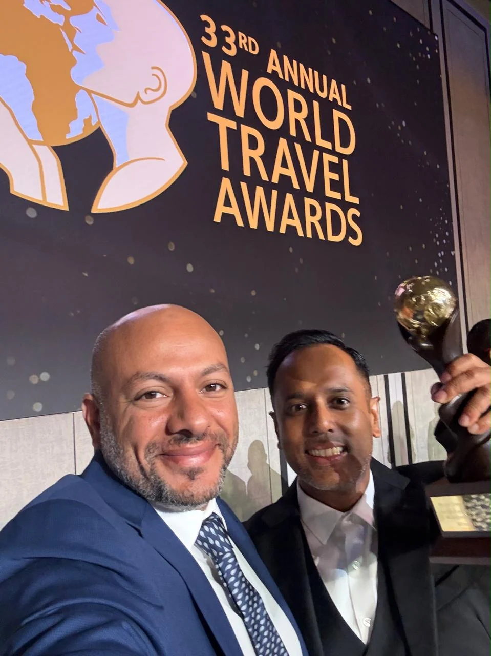 Two delegates together at the World Travel Awards