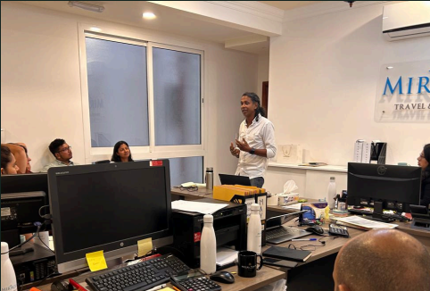 Sustainability training session at the Miracle Oman office