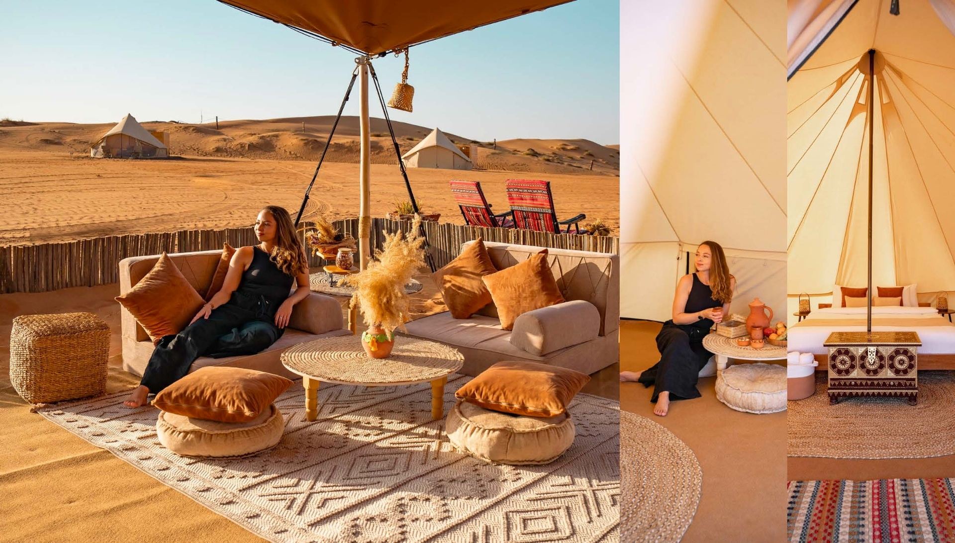 Glamping tent at Twilight Dunes